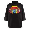 Black Knot Button Chef Coat Thumbnail